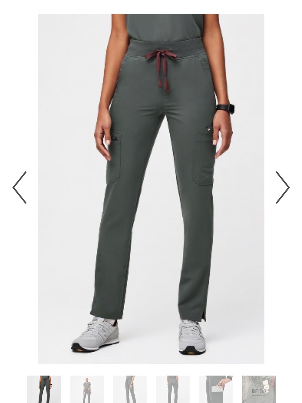 Figs High waisted Yola Skinny Scrub Pants Bonsai